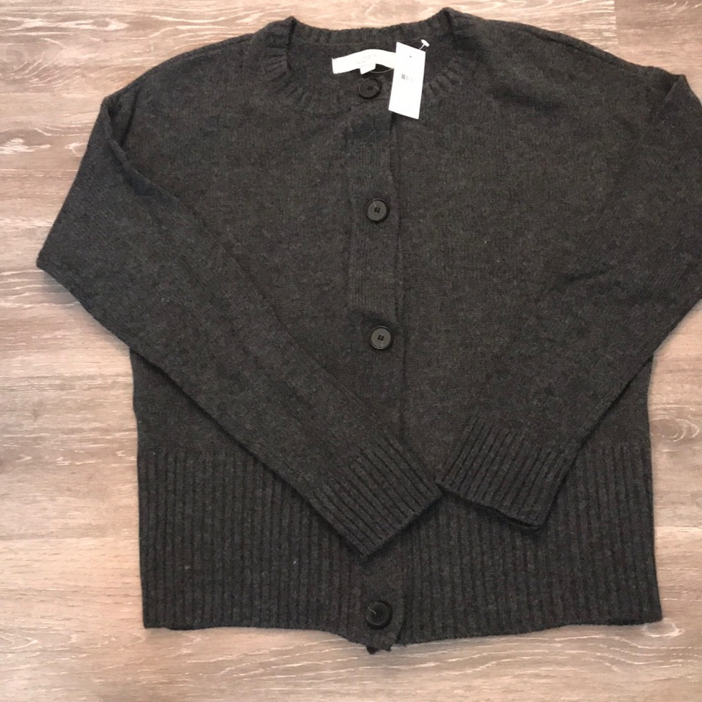 Charcoal gray cardigan